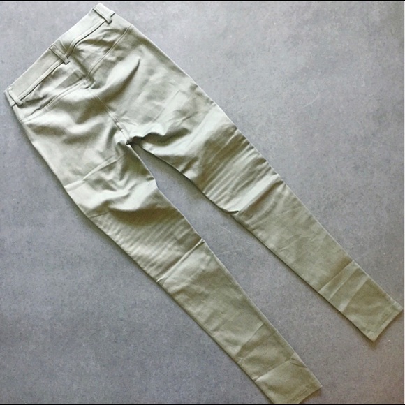 *1 pair left* Olive Green Womens Moto leggings - Picture 5 of 5